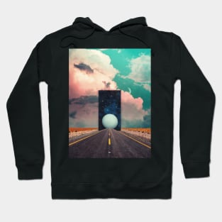 Road To A New World - Space Aesthetic, Retro Futurism, Sci Fi Hoodie